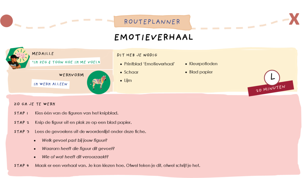 Emotieverhaal- fiche horizontaal