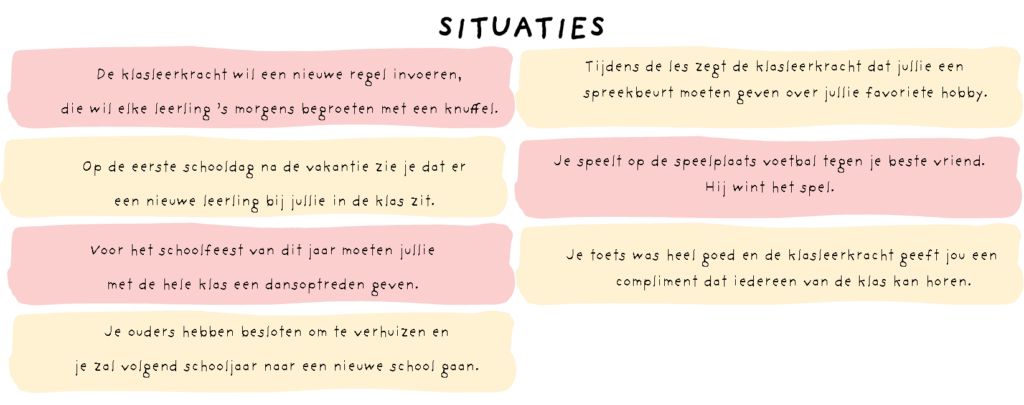 Voel je strepen – situaties